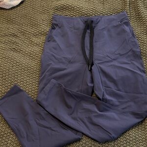 Navy Blue Lululemon Jogger Pants with Black Drawstring